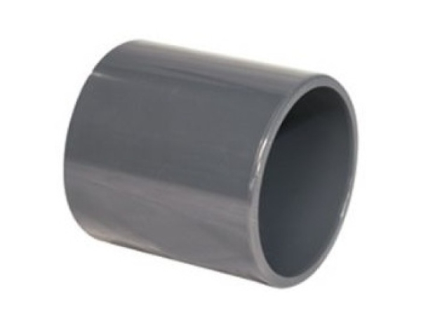 Rohrstück PVC Ø 63 mm / 75 mm lang zum Verkleben zweier PVC-Fittinge